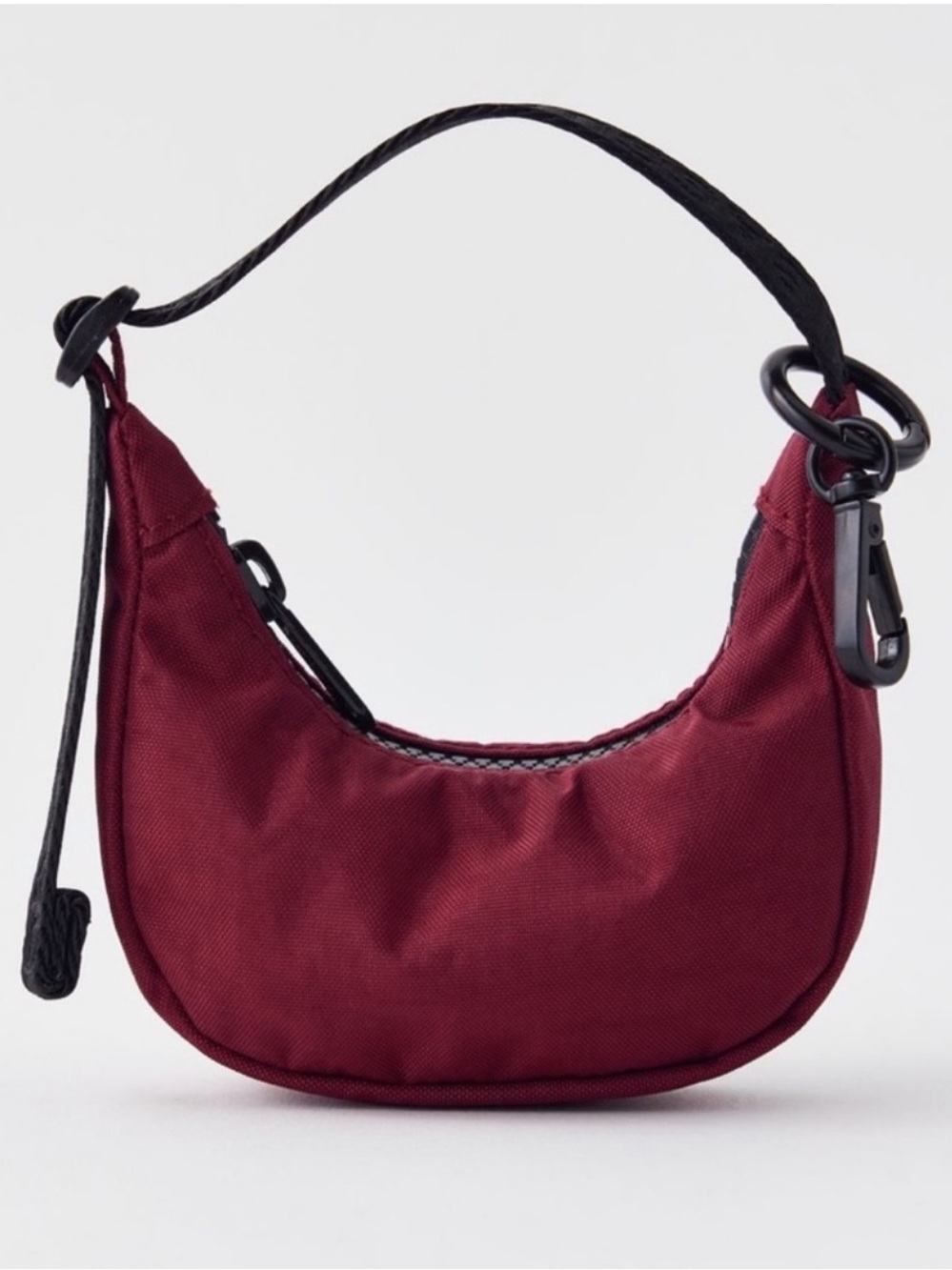 BAGGU Crescent Bag Charm- Oxblood